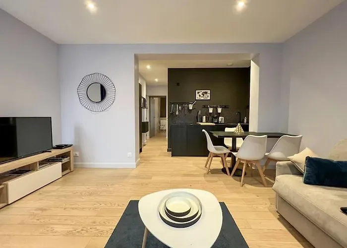 Delavigne Spacieux Classe 4 Etoiles Parking Privatif 公寓 艾克斯莱班